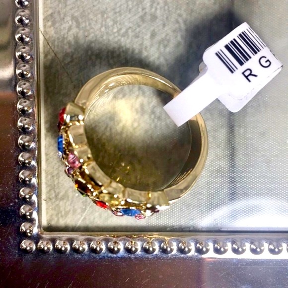 Stunning Multicolor Gemstone Ring size 8 - Picture 5 of 7